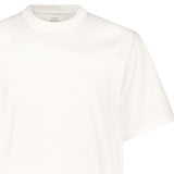 T-shirt in cotone girocollo in bianco Loulou de saison - donna 