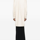 Cappotto monopetto senza colletto in bianco LouLou de Saison - donna 