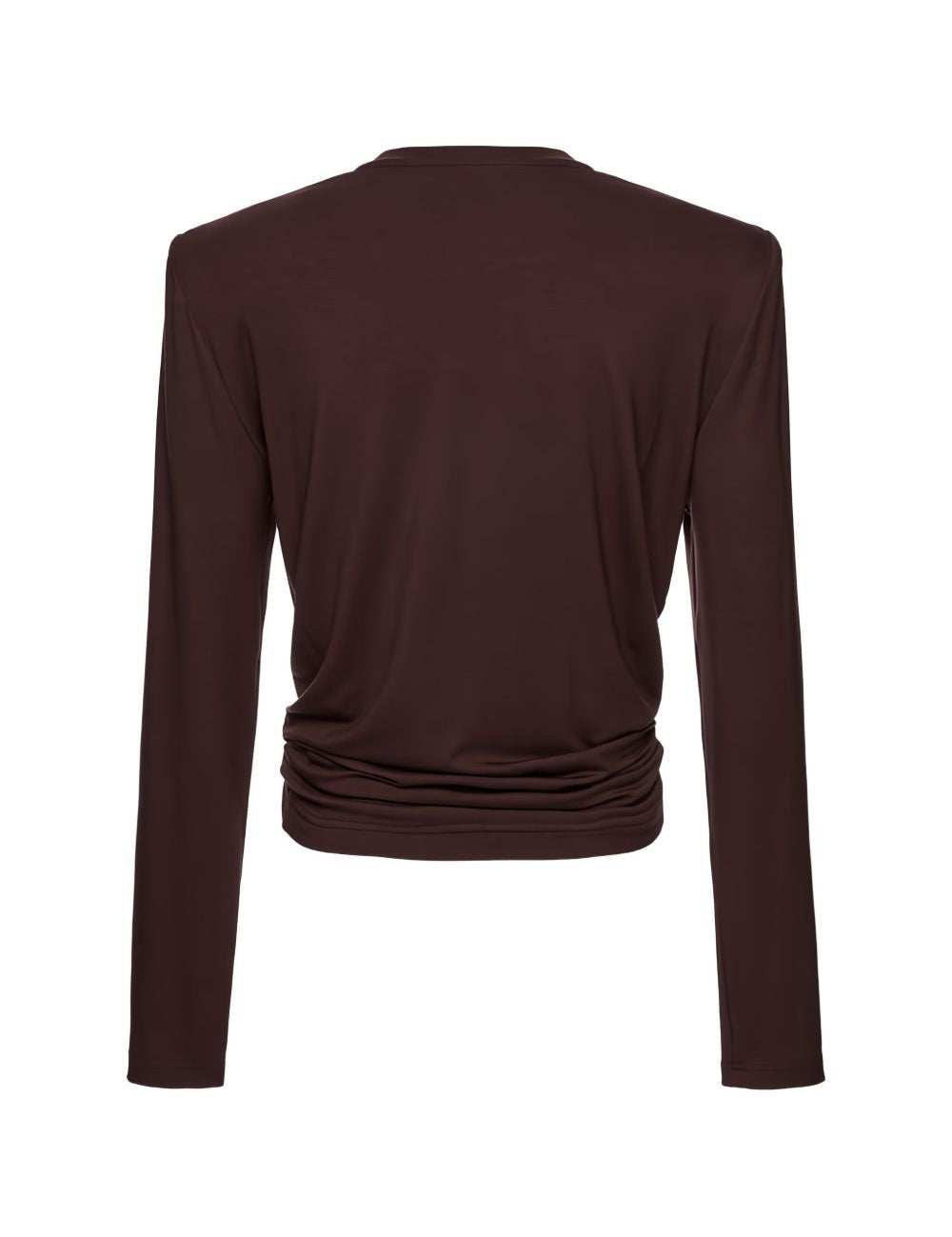 T-shirt con nodo in marrone Magda Butrym - donna 