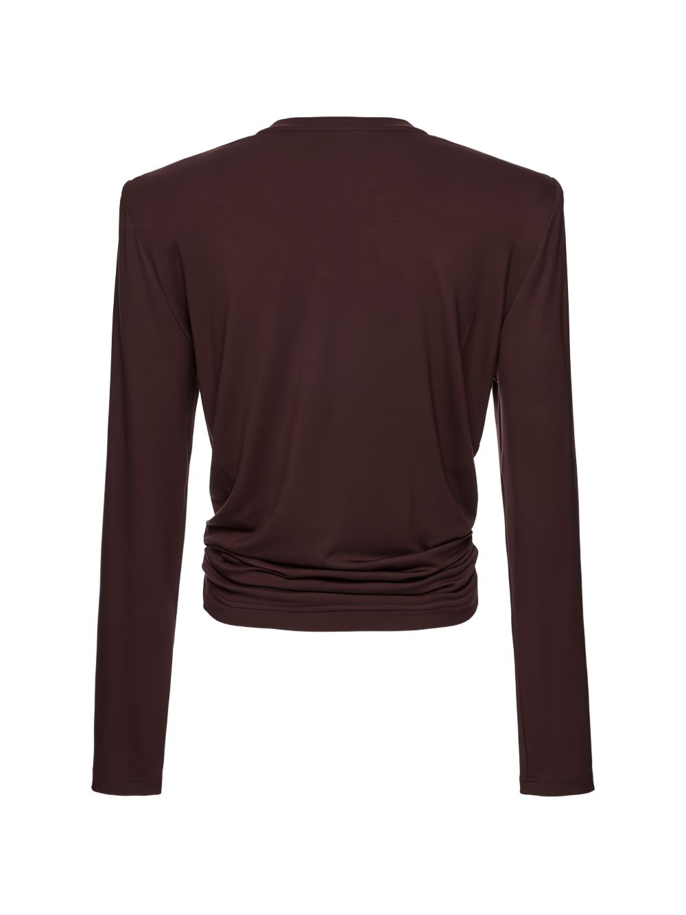 T-shirt con nodo in marrone Magda Butrym - donna 