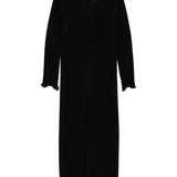 Abito lungo con applicazioni floreali in nero Magda butrym - uomo 