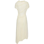 Abito con volant effetto arricciato in crema Magda butrym - donna 