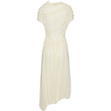 Abito con volant effetto arricciato in crema Magda butrym - donna 