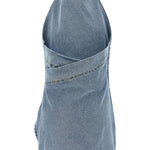 Mini abito con fiore in denim in blu Magda butrym - uomo 