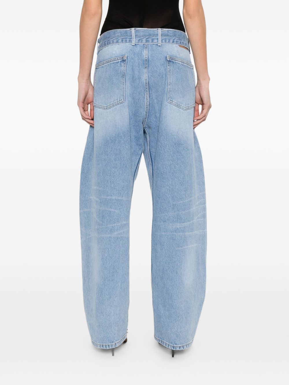 Jeans con cintura in blu Magda butrym - donna 
