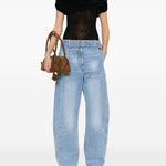Jeans con cintura in blu Magda butrym - donna 