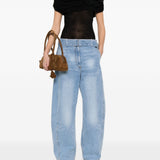 Jeans con cintura in blu Magda butrym - donna 