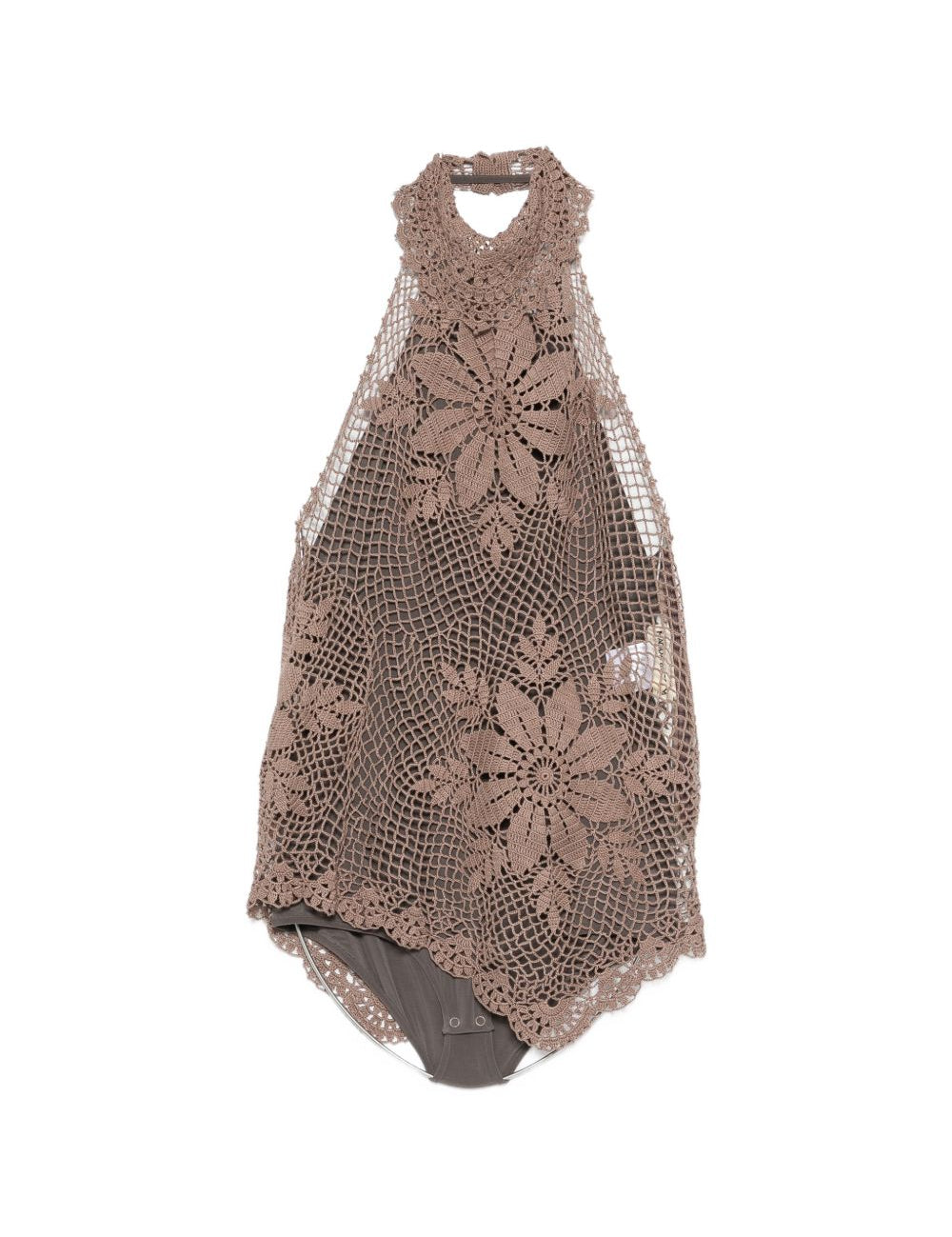 Top all'uncinetto in marrone Magda butrym - donna 