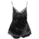 Abito mini con pizzo in nero Magda butrym - donna 