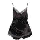 Abito mini con pizzo in nero Magda butrym - donna 