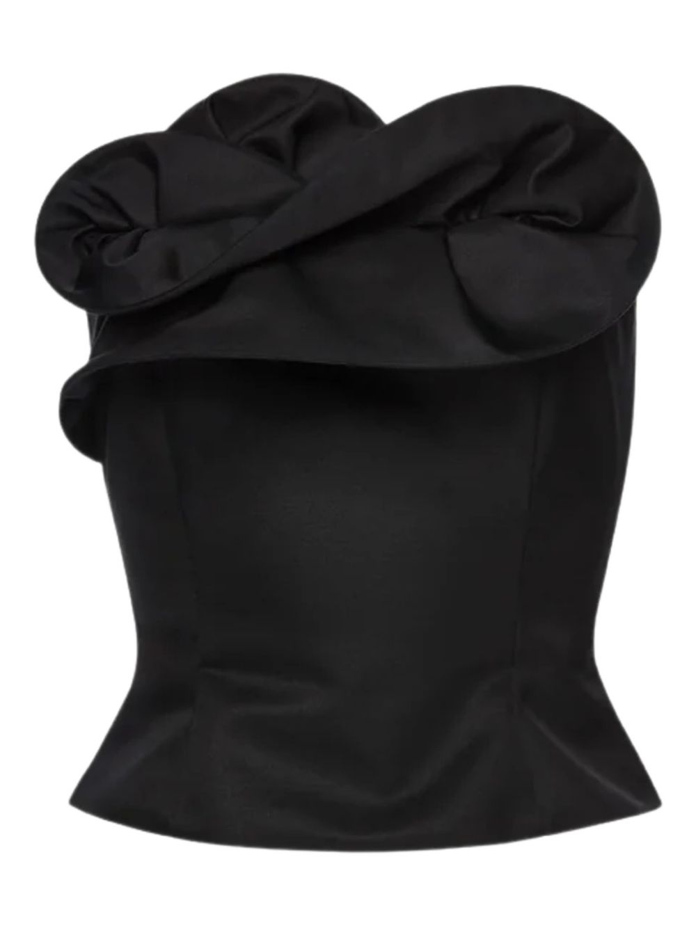 Top corsetto con volant in nero Magda butrym - donna 