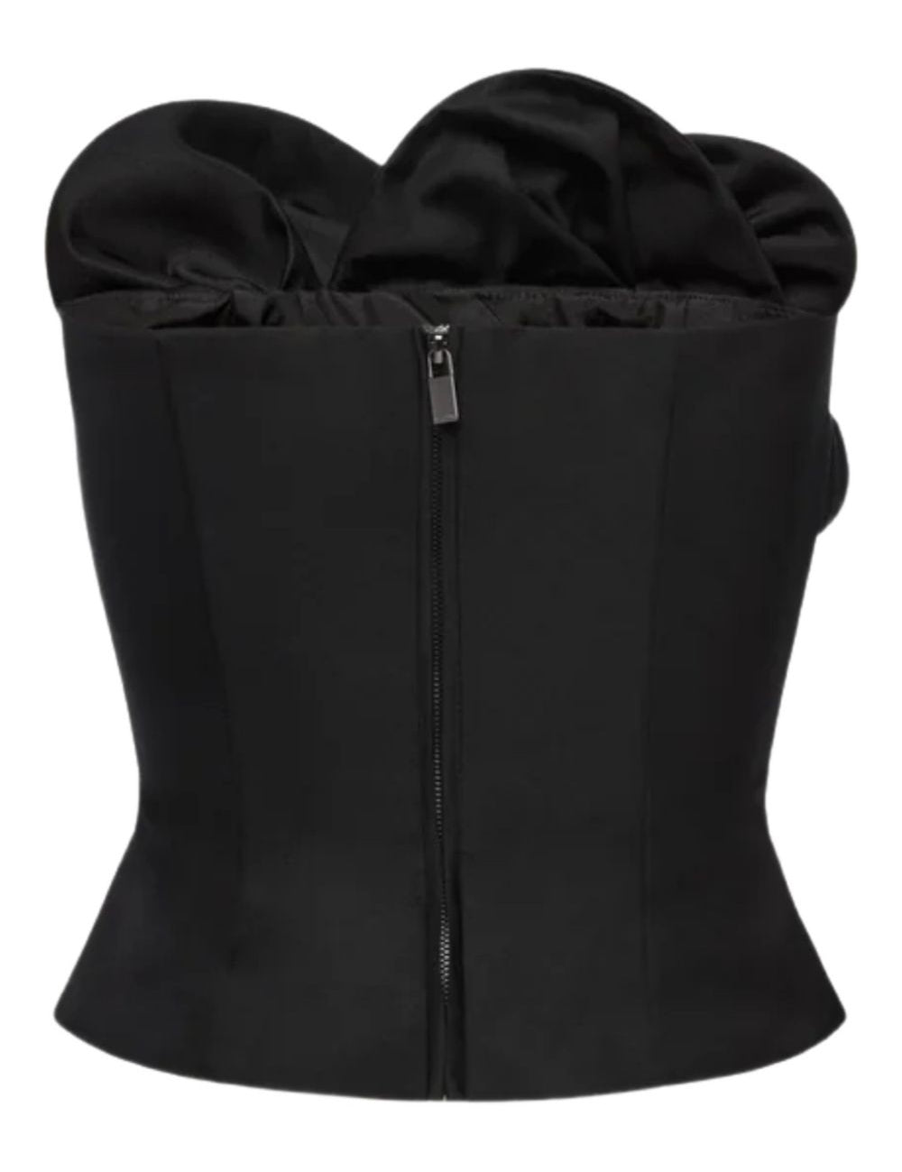 Top corsetto con volant in nero Magda butrym - donna 