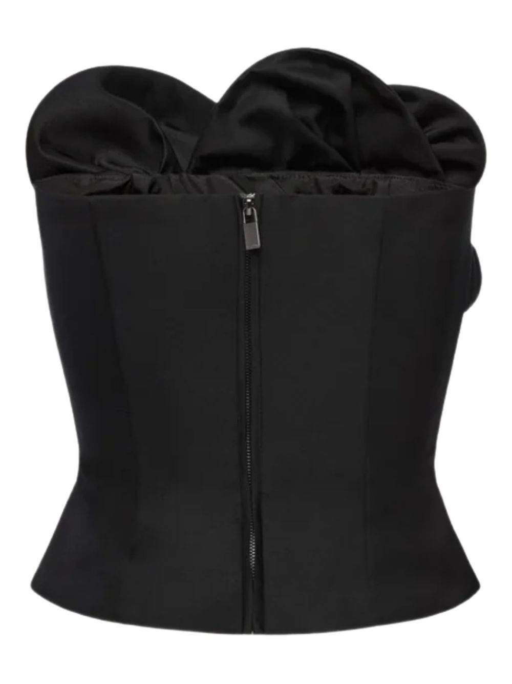 Top corsetto con volant in nero Magda butrym - donna 