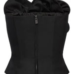 Top corsetto con volant in nero Magda butrym - donna 