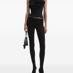 Top corsetto con volant in nero Magda butrym - donna 