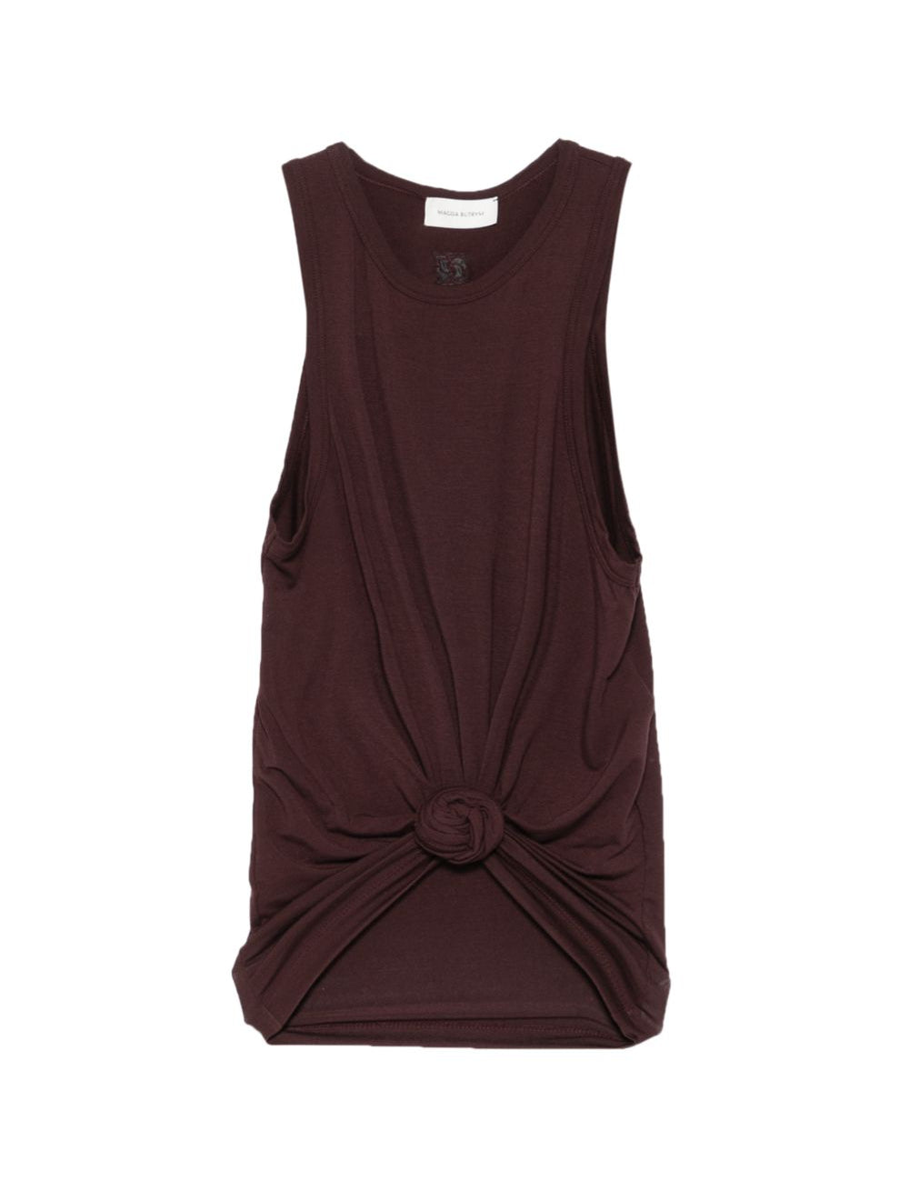 Canotta con nodo in marrone Magda butrym - donna 