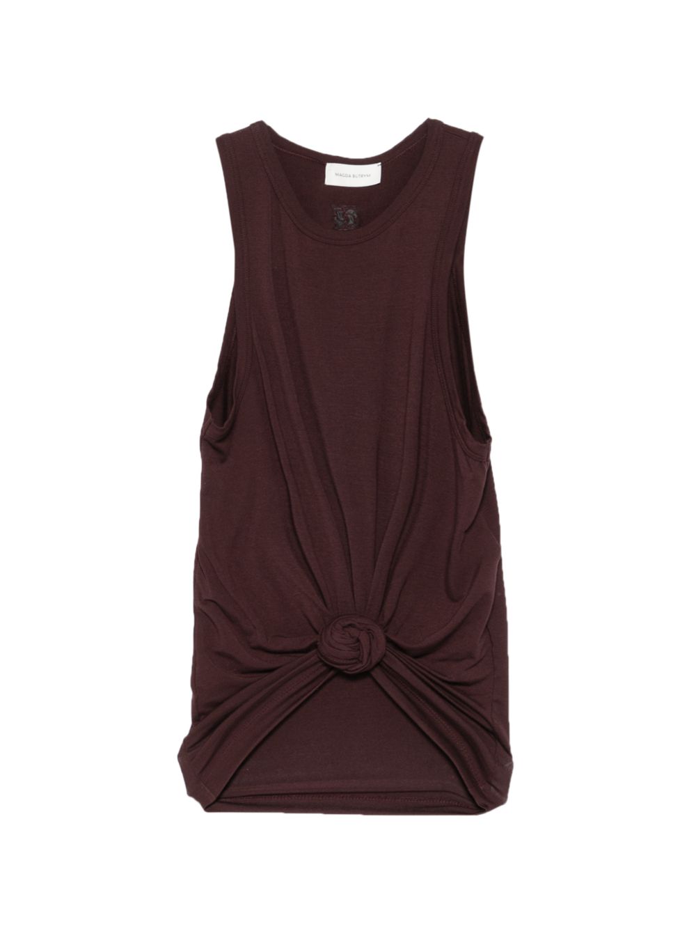 Canotta con nodo in marrone Magda butrym - donna 