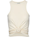 Canotta con nodo in bianco Magda butrym - donna 