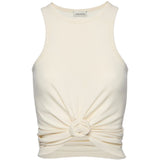 Canotta con nodo in bianco Magda butrym - donna 