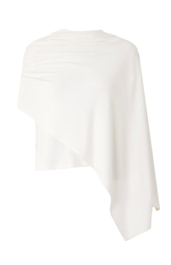 T-shirt con dettaglio a foulard in bianco Magda butrym - donna 