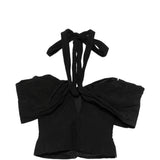 Top con spalle scoperte in nero Magda butrym - donna 
