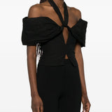 Top con spalle scoperte in nero Magda butrym - donna 