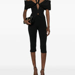 Top con spalle scoperte in nero Magda butrym - donna 