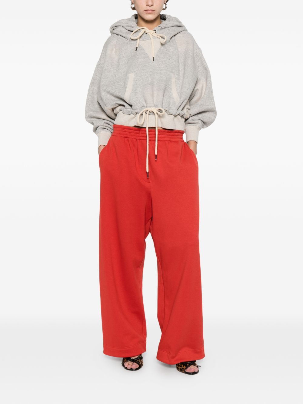 Pantaloni con vita  elasticizzata in rosso Magda butrym - donna 
