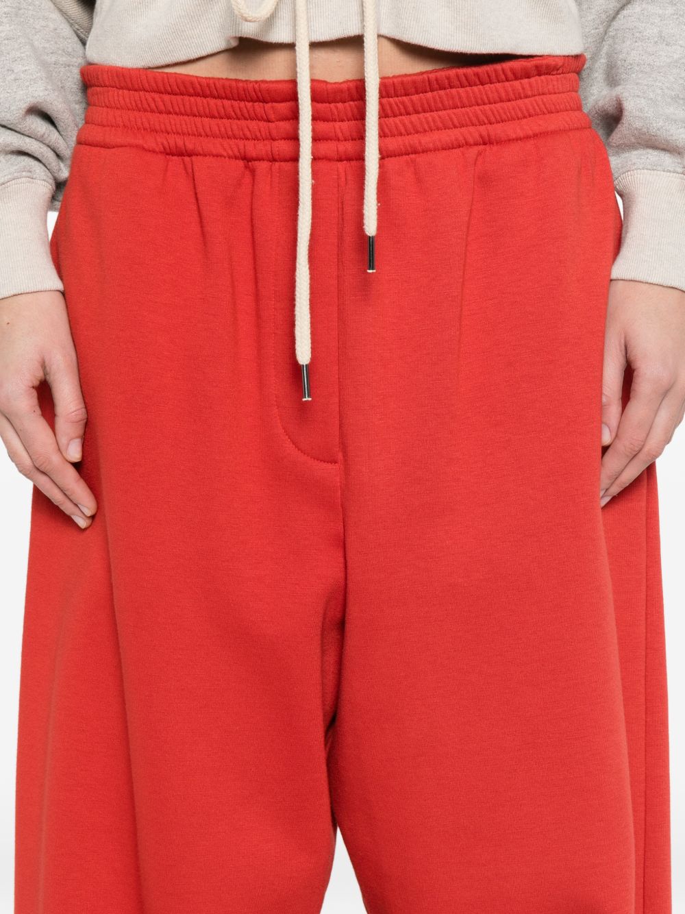 Pantaloni con vita  elasticizzata in rosso Magda butrym - donna 