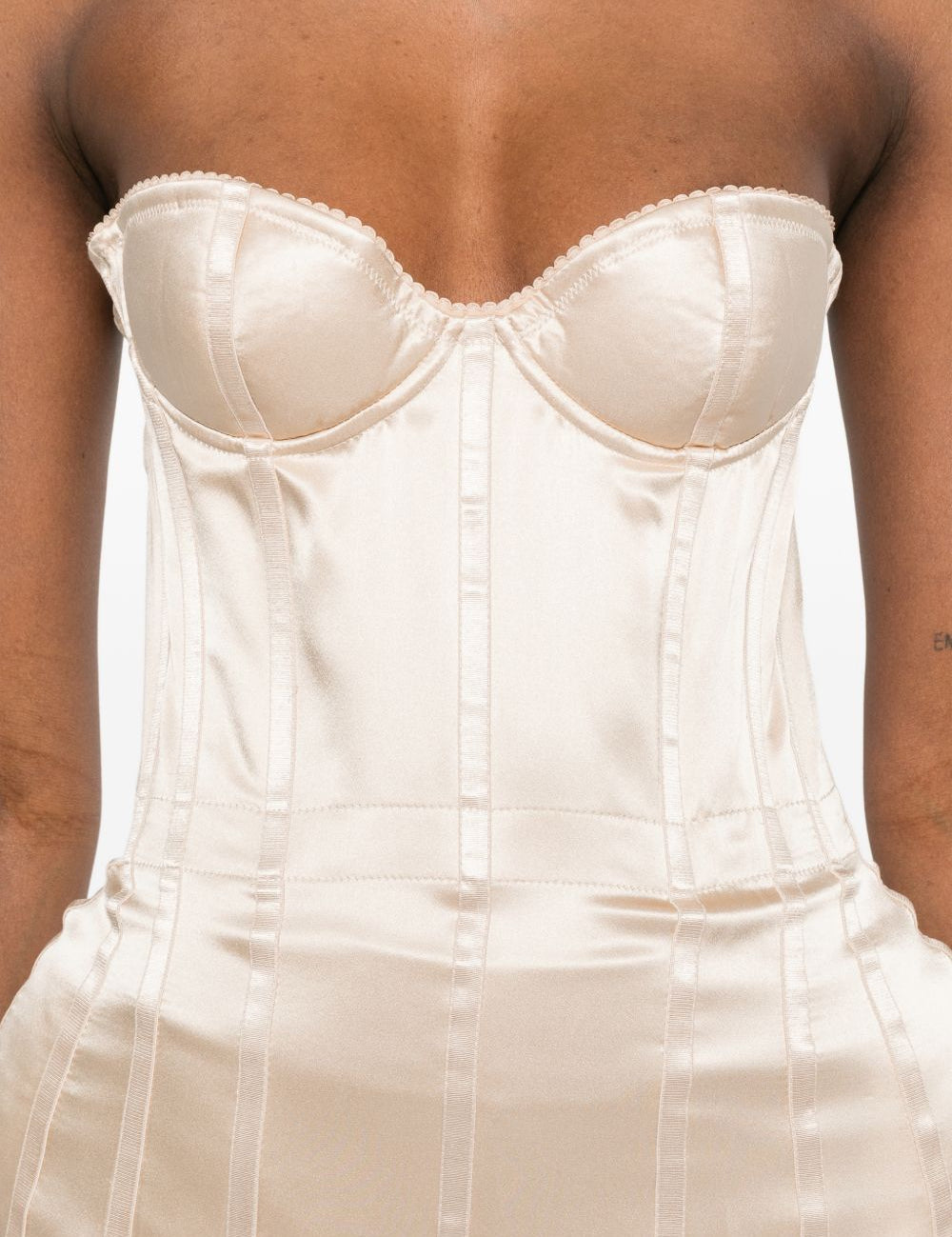 Corsetto di seta in avorio Magda butrym - donna 