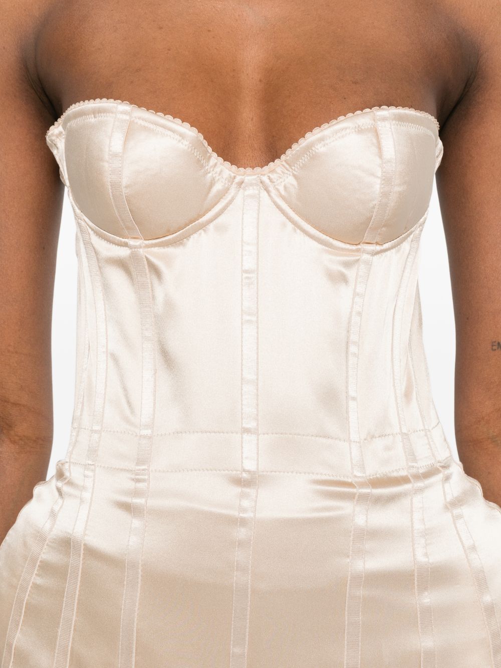 Corsetto di seta in avorio Magda butrym - donna 
