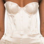 Corsetto di seta in avorio Magda butrym - donna 
