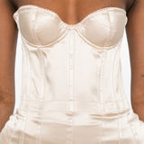 Corsetto di seta in avorio Magda butrym - donna 