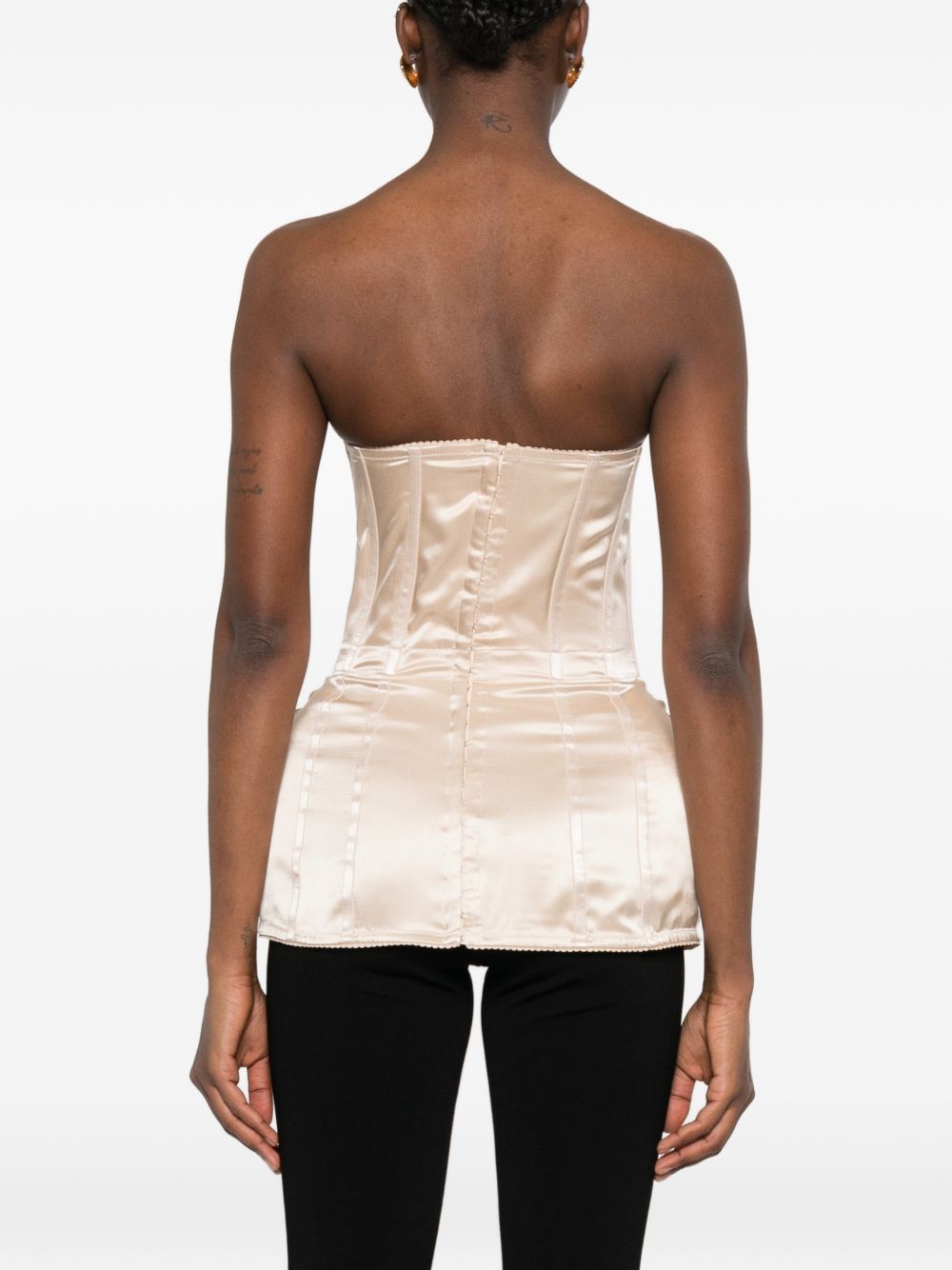 Corsetto di seta in avorio Magda butrym - donna 