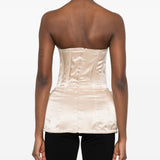 Corsetto di seta in avorio Magda butrym - donna 