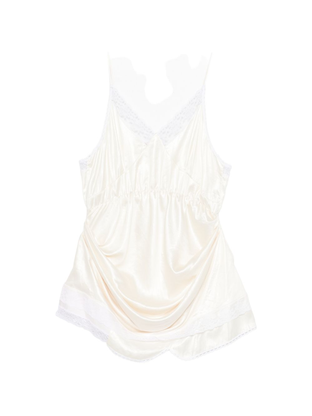 Abito mini con pizzo in beige Magda butrym - donna 
