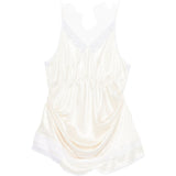 Abito mini con pizzo in beige Magda butrym - donna 