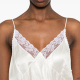 Abito mini con pizzo in beige Magda butrym - donna 