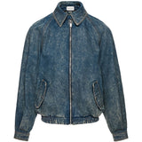 Giacca in denim con zip in blu Magda butrym - donna 