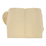 Gonna mini con fiore in denim in beige Magda Butrym - donna<BR/> 