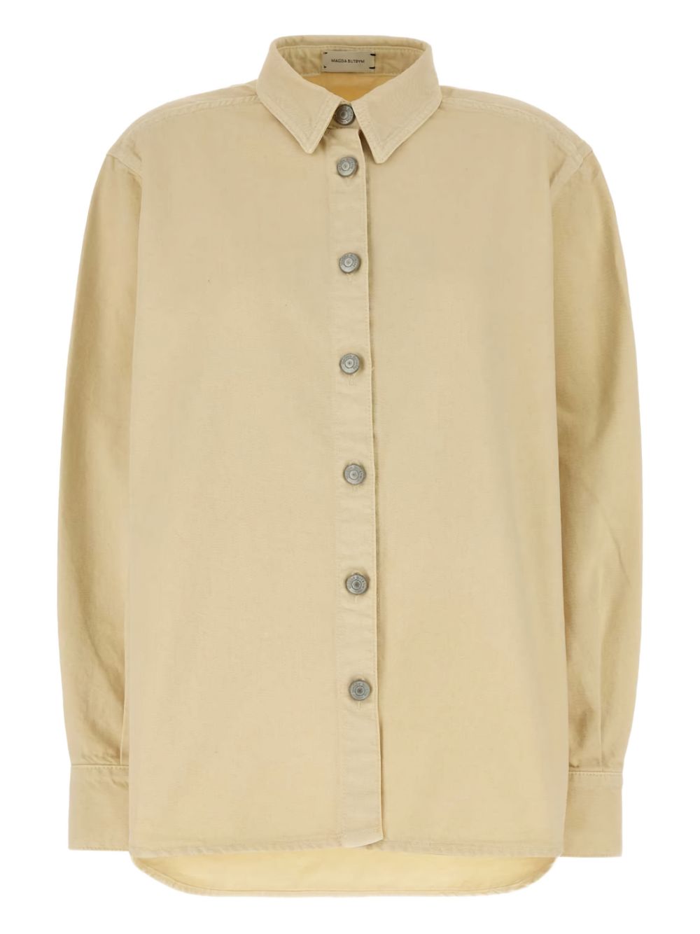 Camicia a maniche lunghe in cotone in beige Magda butrym - donna 