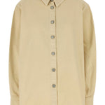 Camicia a maniche lunghe in cotone in beige Magda butrym - donna 