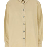 Camicia a maniche lunghe in cotone in beige Magda butrym - donna 