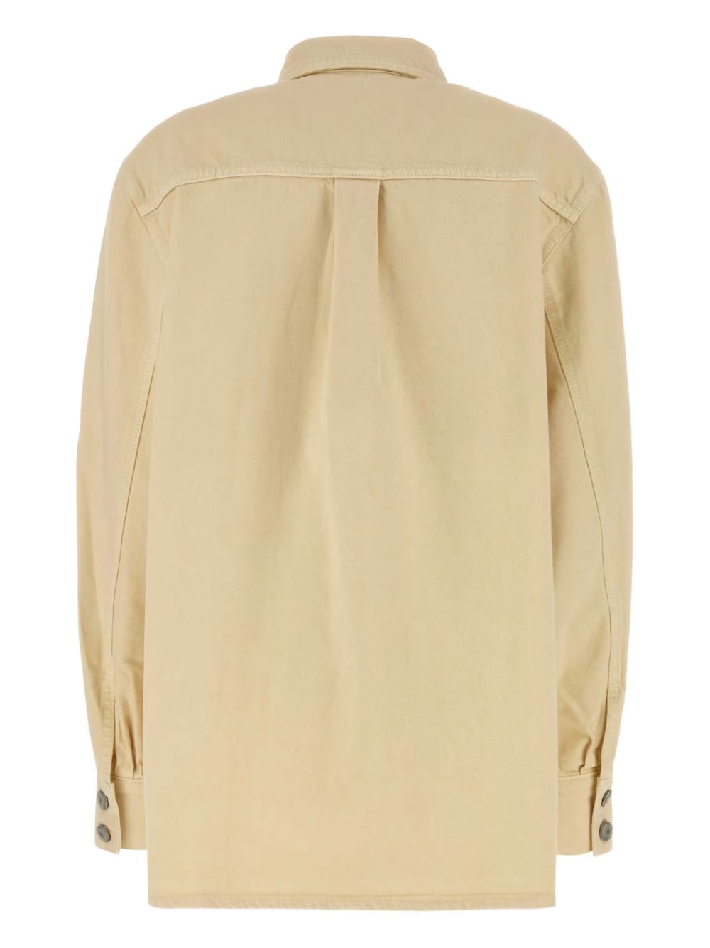 Camicia a maniche lunghe in cotone in beige Magda butrym - donna 