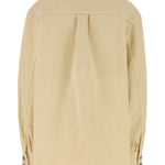 Camicia a maniche lunghe in cotone in beige Magda butrym - donna 