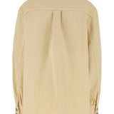 Camicia a maniche lunghe in cotone in beige Magda butrym - donna 