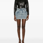 Gonna mini in denim blu Magda Butrym - donna 