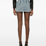Gonna mini in denim blu Magda Butrym - donna 