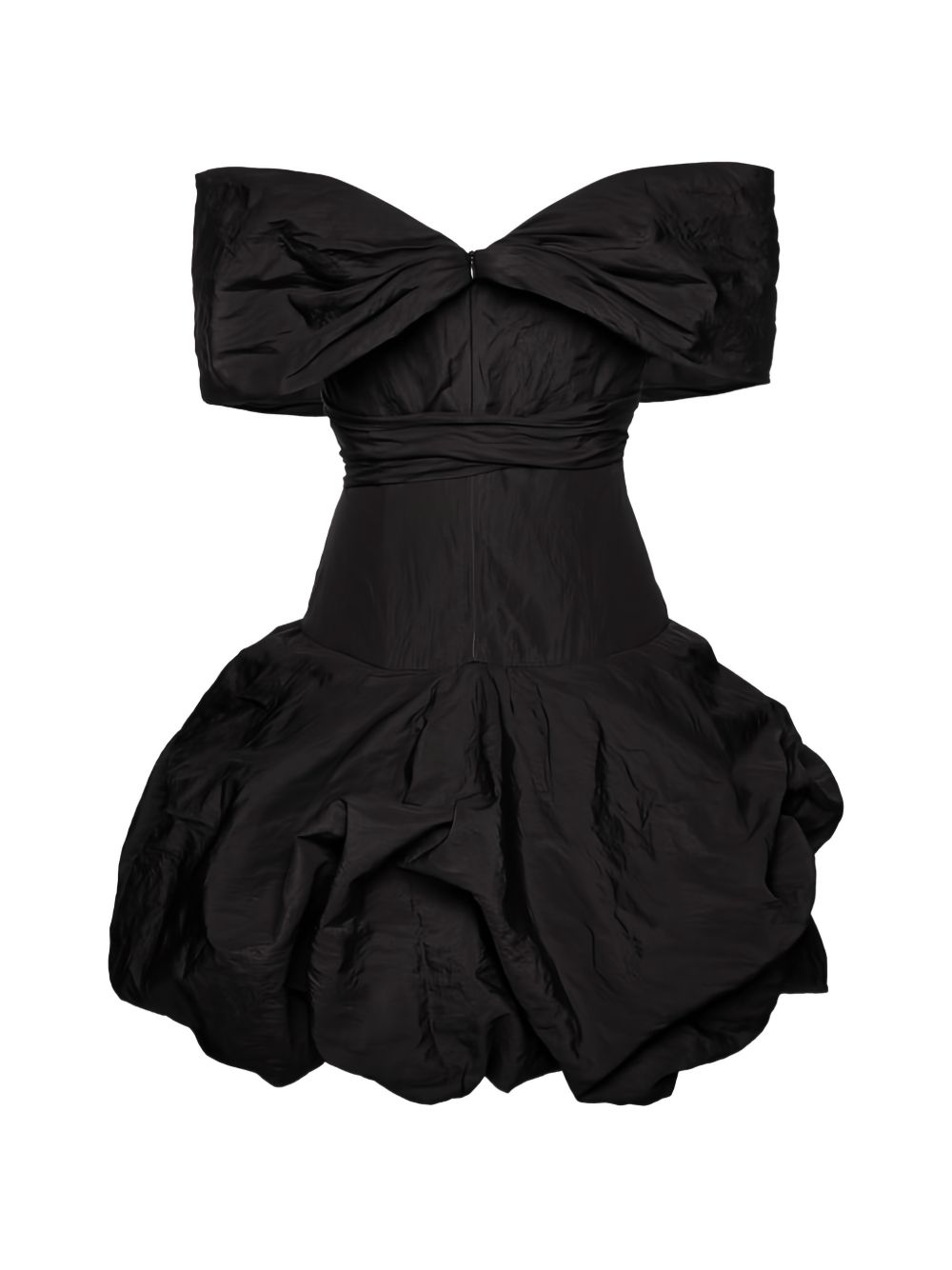 Abito con spalle scoperte con dettaglo a fiore  in nero Magda butrym - donna 