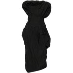 Abito drapeggiato con dettaglio floreale in nero Magda butrym - donna 